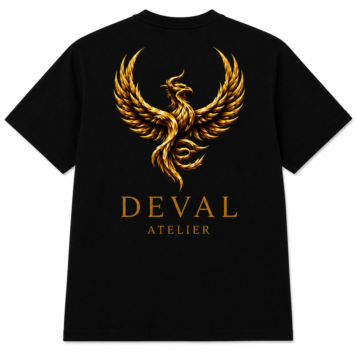 DEVAL Phoenix Тениска — Черна gallery 2