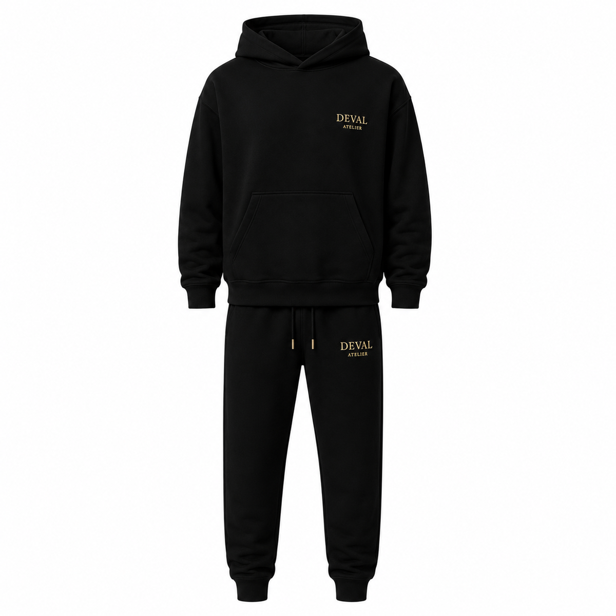 Hoodie & Jogger Set · Black — view 1