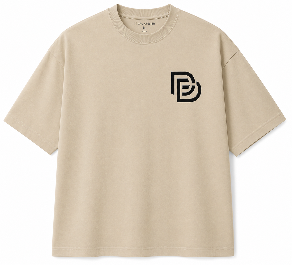 Oversized Tee · Beige — view 2