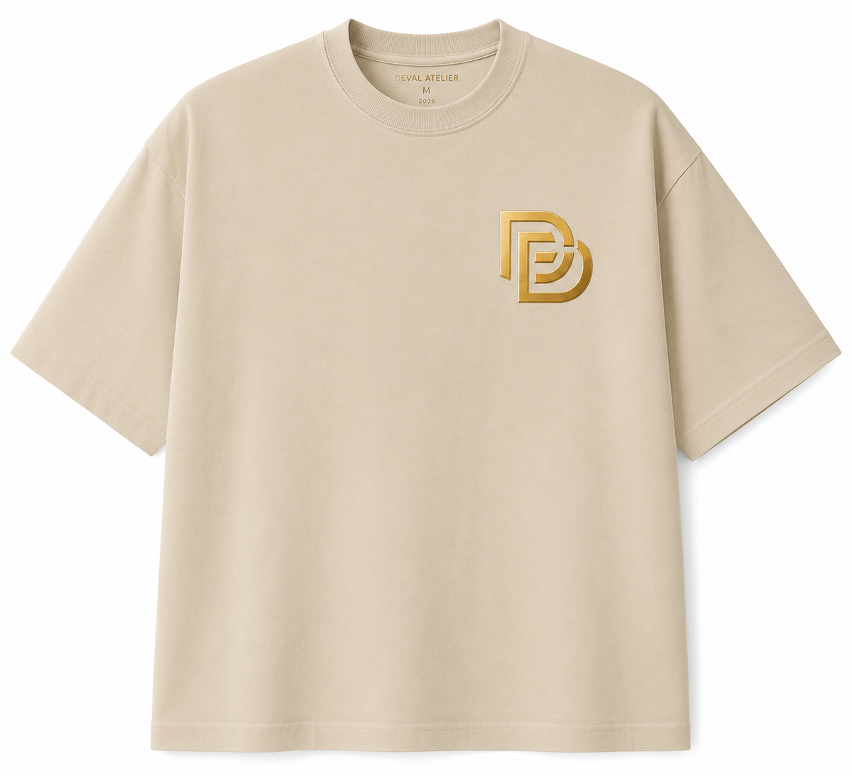 Oversized Tee · Beige — view 1