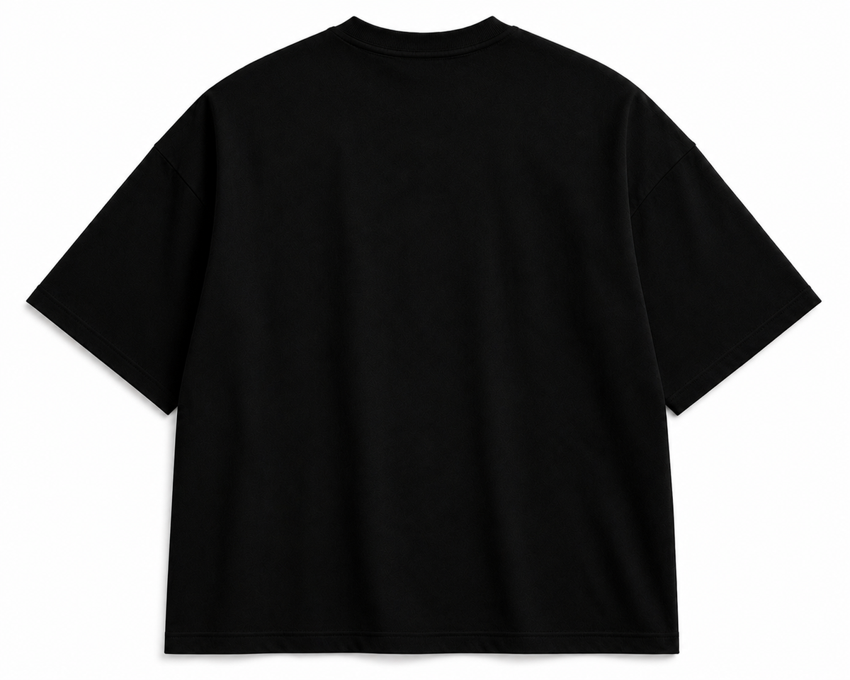 Oversized Tee · Black — view 3