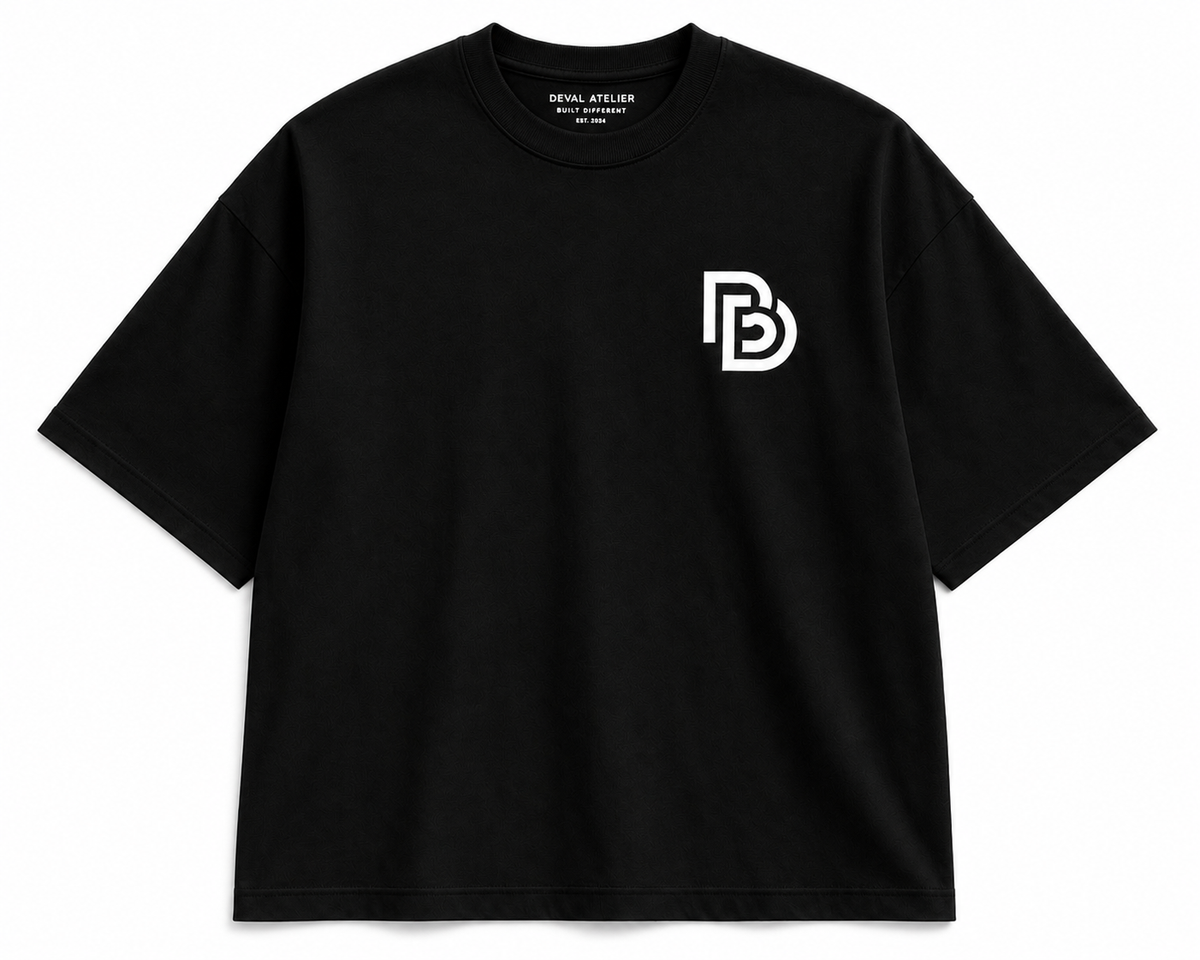 Oversized Tee · Black — view 1
