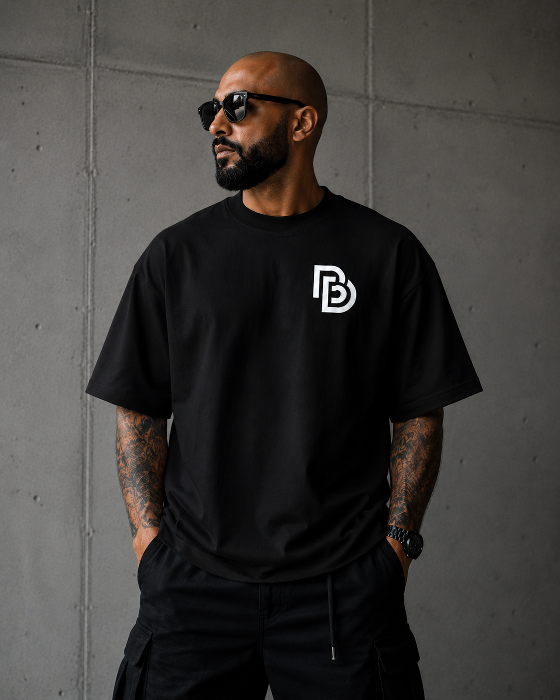 Oversized Tee · Black — view 4