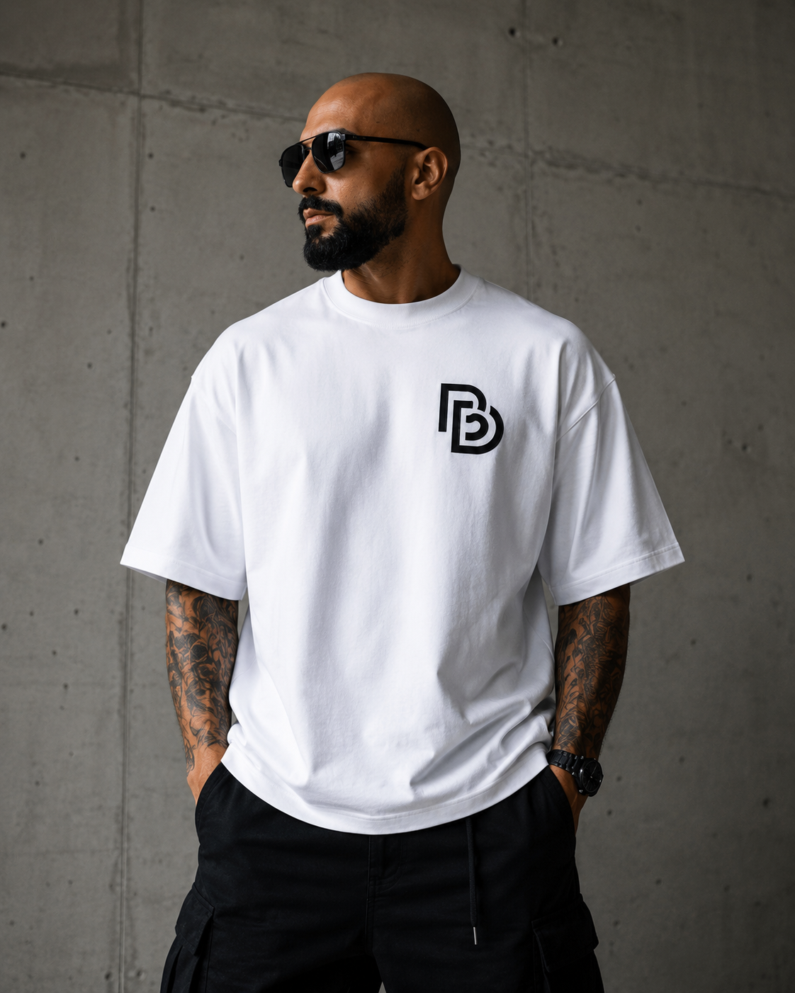 Oversized Tee · White — view 4